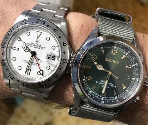 seiko alpinist vs rolex explorer